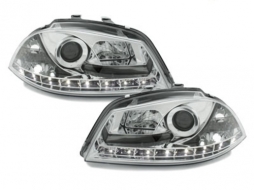 image-36-DAYLINE Headlights suitable for Seat Ibiza 6L (04.2002-2008) DRL Chrome