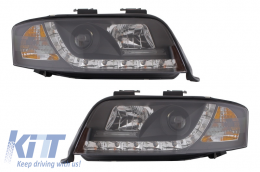 image-41-Headlights DAYLINE suitable for Audi A6 (06.2001-05.2004) DRL Black