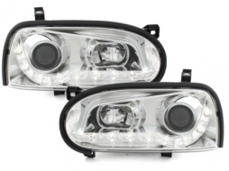 image-45-DAYLIGHT Headlights suitable for VW Golf III 3 (09.1991-08.1997) DRL Chrome
