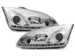 image-48-DAYLIGHT Headlights suitable for Ford Focus MK1 (09.2004-01.2008) DRL Chrome