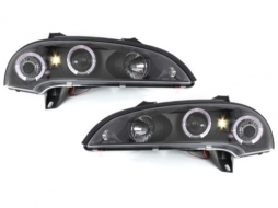 image-30-Headlights suitable for Opel Tigra (09.1994-12.2000) Angel Eyes 2 Halo Rims Black