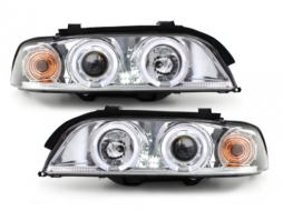 image-65-Headlights suitable for BMW 5 Series E39 (1995-2000) Angel Eyes 2 Halo Rims Chrome