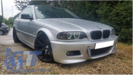 Предна Броня с Фарове за мъгла , подходяща за BMW 3 Series Купе Кабрио Sedan Estate E46 (1998-2004) M3 Дизайн-image-6086700