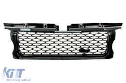 image-7-Предна Решетка , подходяща за Land ROVER Range ROVER Спорт 2005-2009 L320 автобиография Look Черен Edition