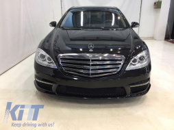 Предна Броня подходяща за Mercedes S-Class W221 (2005-2012) S63 S65 Дизайн-image-44466