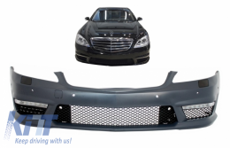 Предна Броня подходяща за Mercedes S-Class W221 (2005-2012) S63 S65 Дизайн-image-6050892