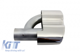 Накрайници за ауспух подходящи за Mercedes S-class W221 (2005-2013) S65 S63 Дизайн-image-6097755