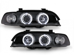 image-16-Angel Eyes Headlights suitable for BMW 5 Series E39 (1995-06.2003) Black