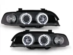 image-32-Angel Eyes Headlights suitable for BMW 5 Series E39 (1995-06.2003) Black