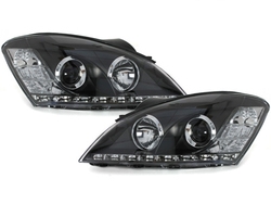 image-26-LED DRL Look Headlights suitable for KIA CEE'D (2006-2009) Black