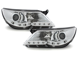 image-39-DAYLINE headlights suitable for VW Tiguan 07-11 chrome