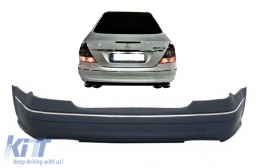 Задна Броня подходяща за Mercedes E Class W211 (2002-2009) Спорт Дизайн-image-6070706