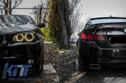 Накрайници за ауспух подходящи за BMW 5 Series F10 F11 (2011-2017) Спортен дизайн-image-6068645
