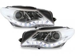 image-40-DAYLINE Headlights suitable for VW Passat CC 2008-2012 DRL Optic Chrome HID Look Lens