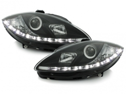 image-57-D-LITE headlights suitable for SEAT Leon 1P daytime running light_black