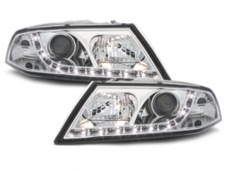 image-65-DAYLINE Headlights suitable for SKODA Octavia II 04-09 LED DRL Design Chrome