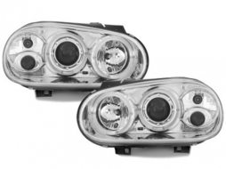 image-67-Headlights suitable for VW Golf IV 4 (1997-2004) 2 Halo Rims Angeleyes Chrome