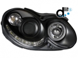 image-72-DAYLINE headlights suitable for MERCEDES Benz CLK W209 03-08 black