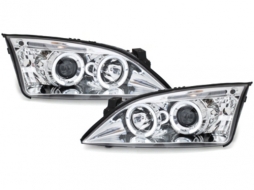 image-21-Headlights suitable for Ford Mondeo (09.2000-05.2007) Angel Eyes Chrome