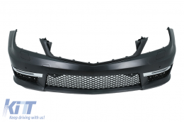 Предна Броня подходяща за Mercedes C-Class W204 S204 C204 (2007-2015) Facelift C63 Дизайн-image-6016604