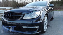 Предна Броня подходяща за Mercedes C-Class W204 S204 C204 (2007-2015) Facelift C63 Дизайн-image-6020065
