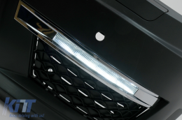 Предна Броня подходяща за Mercedes C-Class W204 S204 C204 (2007-2015) Facelift C63 Дизайн-image-6108053
