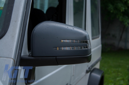Цялостно Огледало , подходящо за Mercedes G-Class W463 (1989-2018) 2013 Дизайн Piano Black-image-56247