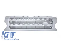 image-66-Central Grille  suitable for Land ROVER Range ROVER Discovery III (2004-2009) Silver Autobiography Design