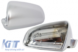 image-20-Mirror Covers suitable for Audi S3 A3 8P S4 A4 B6 B7 S6 A6 4F Extinction Aluminium Plated Complete Housing