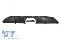 Задна въздушен дифузьор Апертура Спойлер Valance подходящ за Smart ForTwo 451 Facelift (2012-2015) B Дизайн-image-6004257