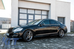 Предна Решетка подходяща за Mercedes S-Class W221 Facelift (2010-2013) S63 S65 Дизайн Piano Black-image-5990166