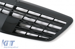 Предна Решетка подходяща за Mercedes S-Class W221 Facelift (2010-2013) S63 S65 Дизайн Piano Black-image-6102462