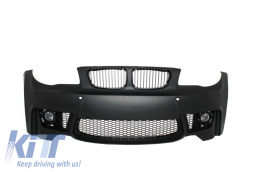 image-63-Front Bumper suitable for BMW 1 Series E81 E82 E87 E88 (2004-2011) 1M Design with Fog Lights