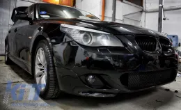 Предна Броня подходяща за BMW 5 Series E60 E61 (2003-2007) M-Technik Дизайн PDC 24mm-image-5988345