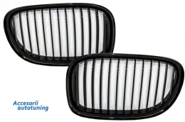 image-1-Central Grilles Kidney Grilles suitable for BMW F01 7 Series 2008-up Piano Black