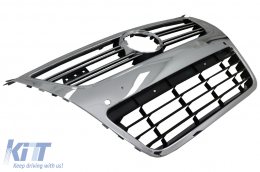 Предна Решетка , подходяща за VW Passat 3C (2007-2010) Пълен Хром само за R36 OEM Броня с PDC-image-5991110