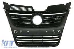 Предна Решетка , подходяща за VW Passat 3C (2007-2010) Пълен Хром само за R36 OEM Броня с PDC-image-6079838