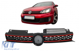 Централна решетка Предна Решетка подходяща за VW Golf 6 VI (2008-2012) TFSI Дизайн-image-6075304