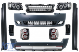image-40-Цялостно преобразуване Автобиографичен дизайн Body Kit, подходящо за Land Range Rover Vogue L322 (2002-2009) Ретрофит до Facelift 2010+