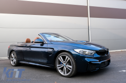 Централни решетки , подходящи за BMW Серия 4 F32 F33 F36 (2013-03.2019) М дизайн с двойна лента Piano Black-image-6074105