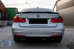Дифузьор на спойлер на задната броня, подходящ за BMW Серия 3 F30 F31 (2011-нагоре) M-Performance дизайн Ляво изход-image-6069974