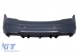 Боди комплект, подходящ за Mercedes C-Class W204 (2007-2015) Facelift C63 Дизайн с LED Фарове-image-5998034