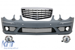 image-7-Предна Броня подходяща за Mercedes W211 E-Class (2002-2009) Сглобяване с Facelift Предна Решетка