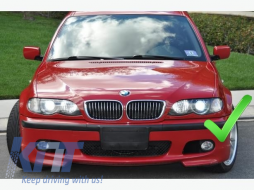 Капаци за Фарове за мъгла подходящи за BMW 3 Series E46 (1998-2005) M3 M-Technik M-Sport Дизайн-image-6018007