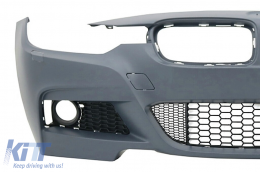 Предна Броня подходяща за BMW 3 Series F30 F31 (2011-2019) M-Technik Дизайн без Фарове за мъгла-image-5994672