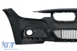 Предна Броня подходяща за BMW 3 Series F30 F31 (2011-2019) M-Technik Дизайн без Фарове за мъгла-image-6016344