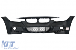 Предна Броня подходяща за BMW 3 Series F30 F31 (2011-2019) M-Technik Дизайн без Фарове за мъгла-image-6016345