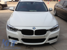 Предна Броня подходяща за BMW 3 Series F30 F31 (2011-2019) M-Technik Дизайн без Фарове за мъгла-image-6019099