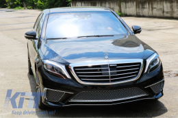Предна Броня подходяща за Mercedes S-Class W222 (2013-06.2017) S65 Дизайн-image-5994729
