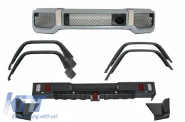 image-40-Комплект за каросерия, подходящ за Mercedes G-Class W463 (1989-2018) G63 G65 Дизайн with Вежди за калниците Wheel Arches